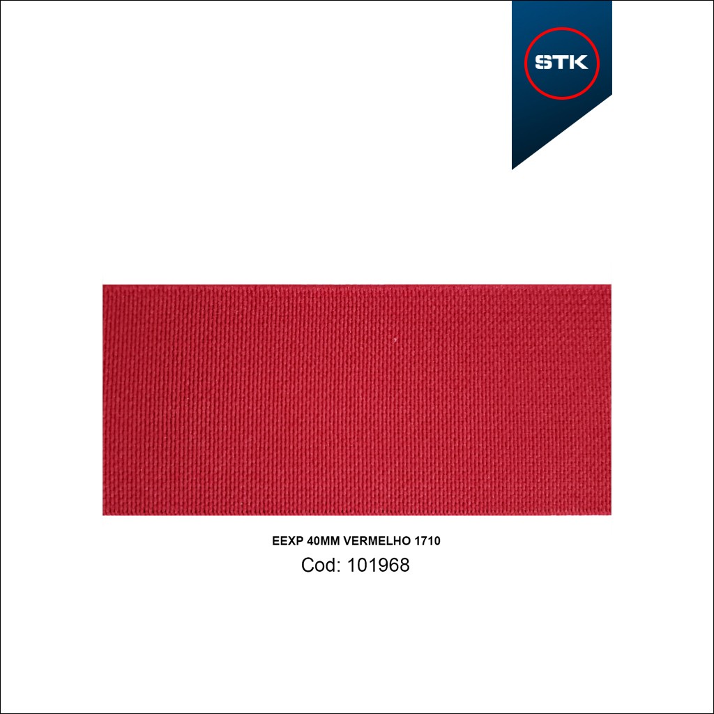 ELÁSTICO STK 156 EXPORTAÇÃO 40MM VERMELHO 1710