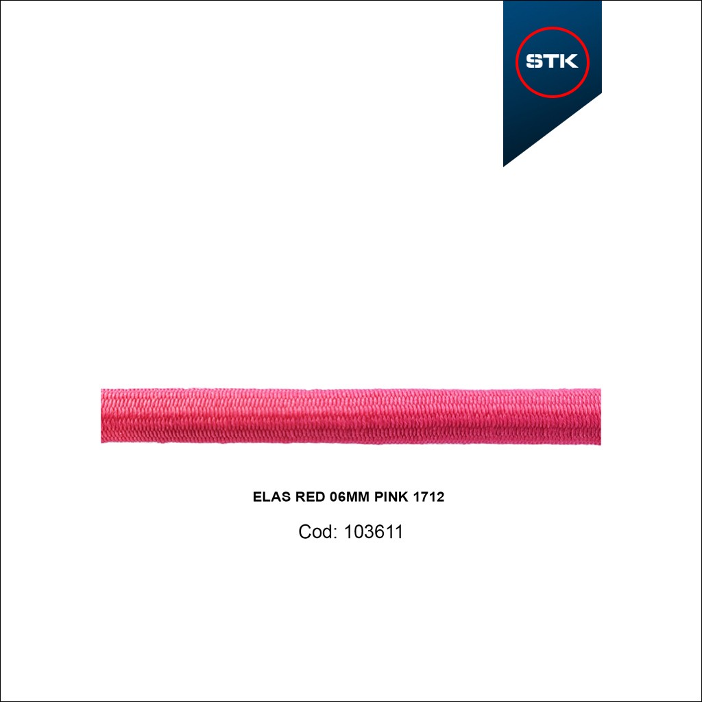 ELÁSTICO STK 185 RED 06MM PINK 1712