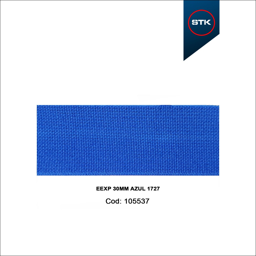 ELÁSTICO STK 156 EXPORTAÇÃO  30MM AZUL 1727