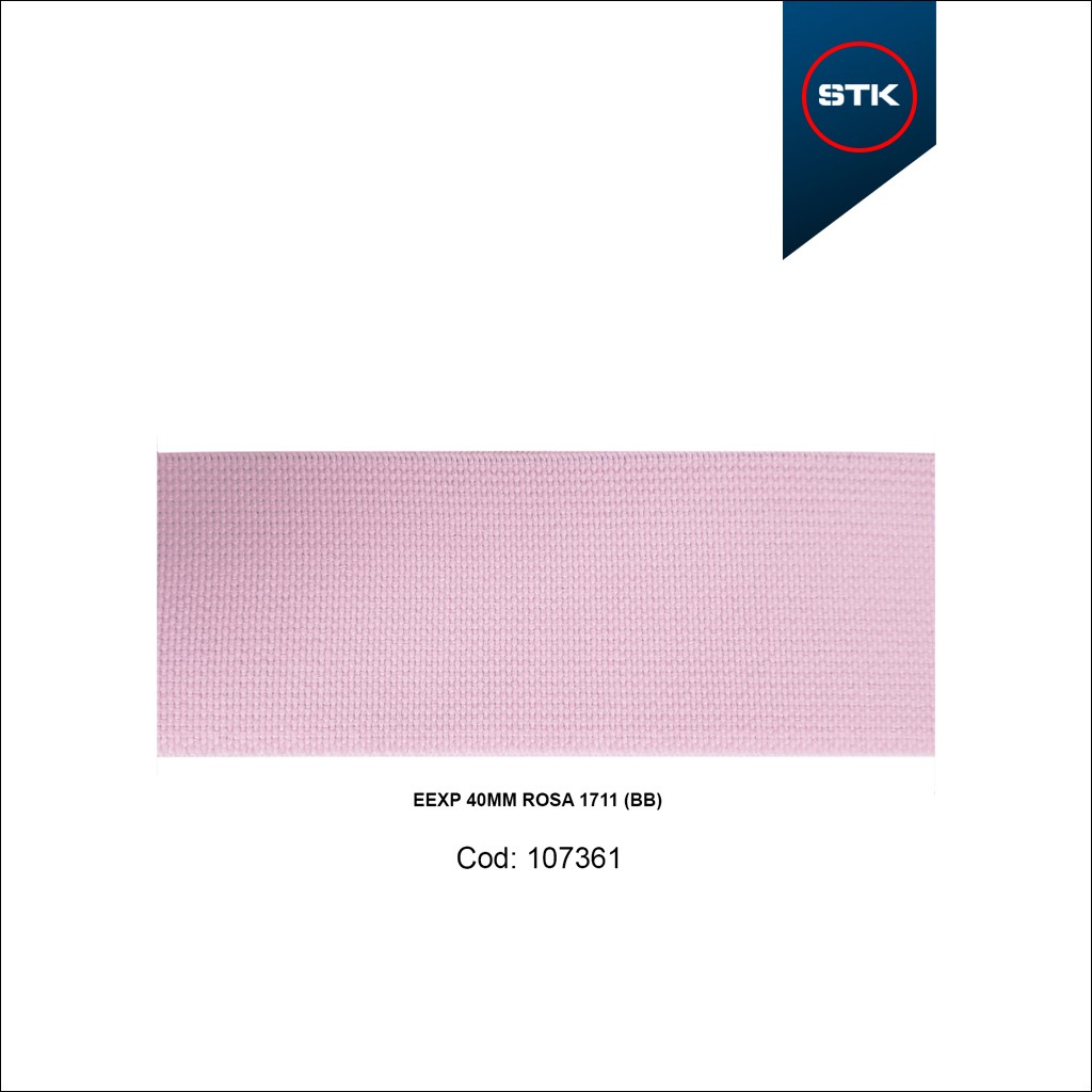 ELÁSTICO STK 156 EXPORTAÇÃO 40MM ROSA BB