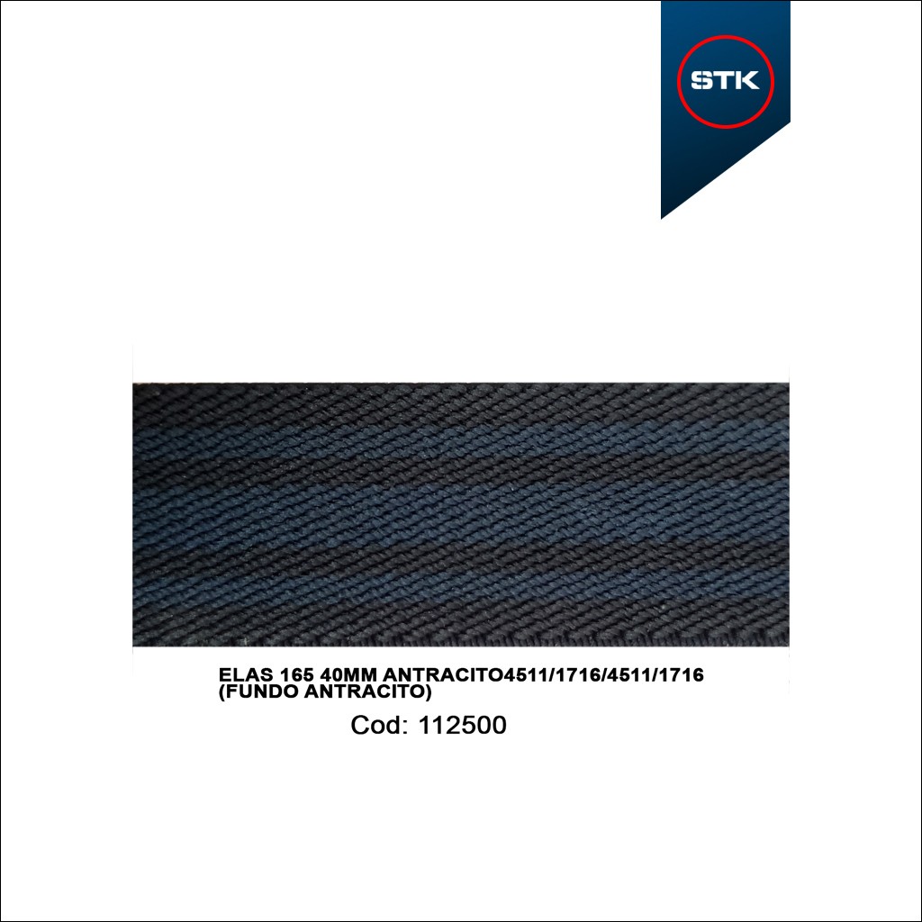 ELÁSTICO STK 165 40MM ANTRACITO4511 / 1716 / 4511 / 1716(FUNDO ANTRA)