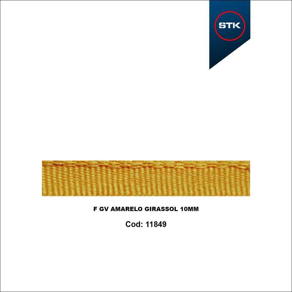 FITA GV AMARELO GIRASSOL 10MM