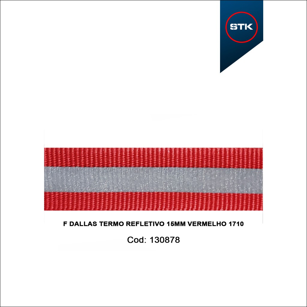 FITA DALLAS TERMO REFLETIVO 15MM VERM 1710