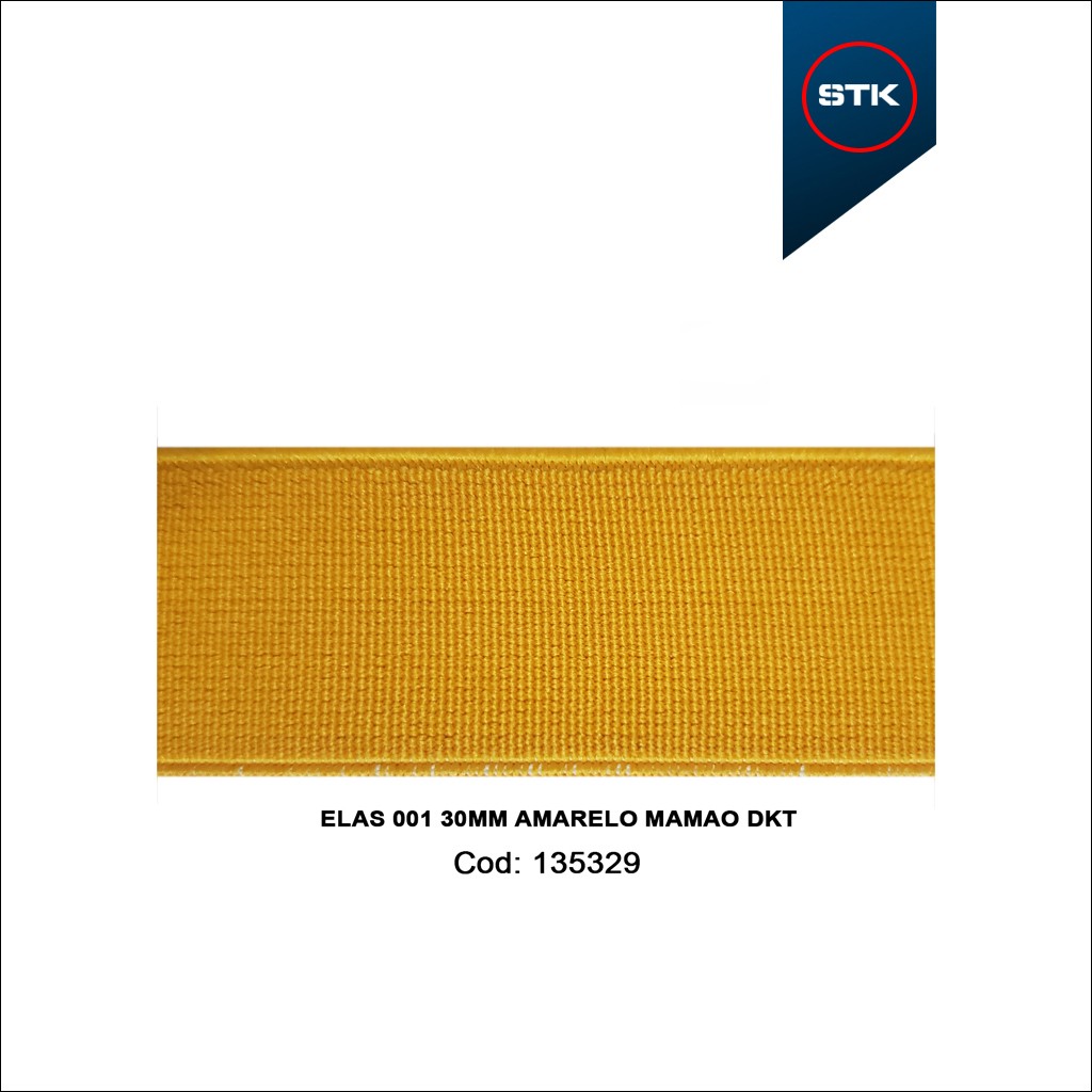 ELÁSTICO STK 168 001 30MM AMARELO MAMÃO