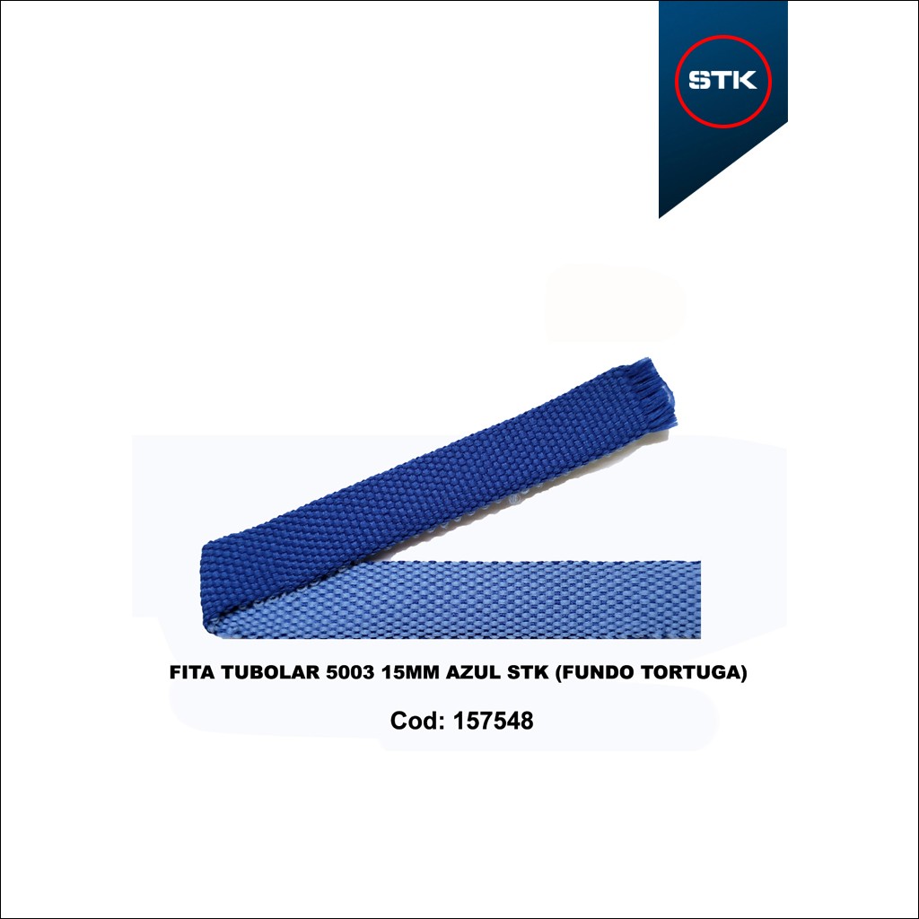 FITA TUBOLAR 5003 15MM AZUL STK