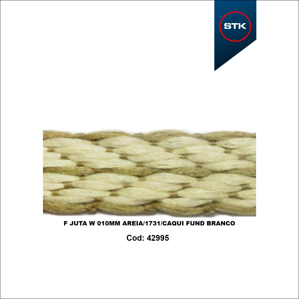 FITA JUTA W 10MM AREIA / 1731 / CAQUI / F BCO