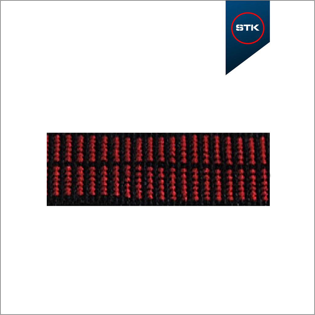 FITA STK 282  10MM PRETO / VERMELHO